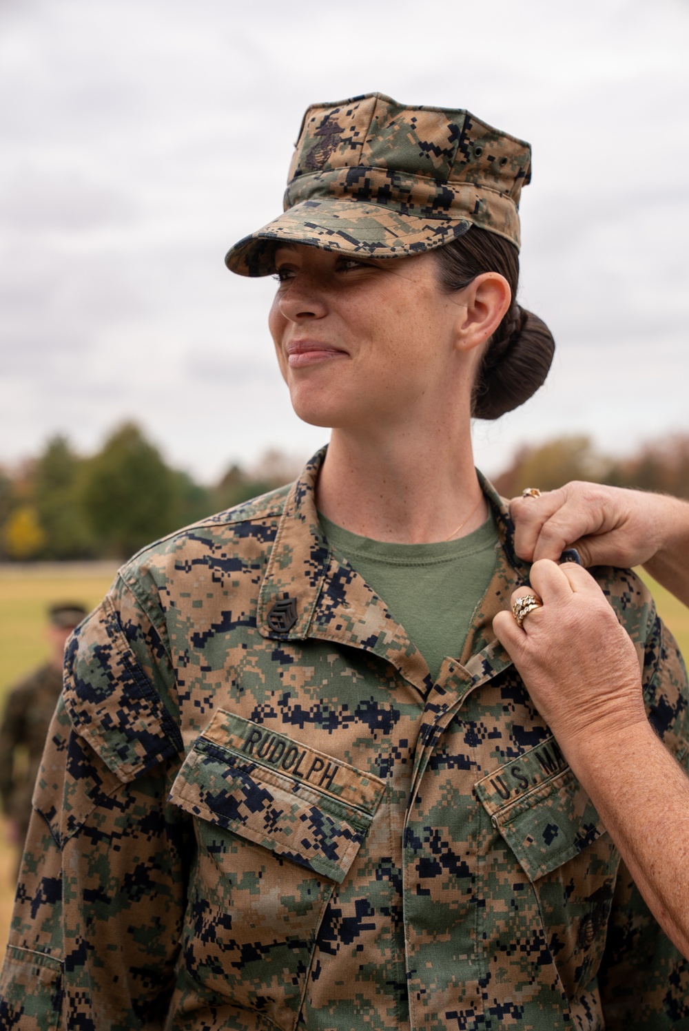 Marine Corps Information Command Celebrates Staff Sergeant Promotion