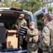 Soldiers drop off lunch