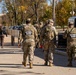 Soldiers provide a presence patrol in the National Mall