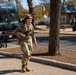 Soldiers provide a presence patrol in the National Mall