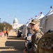 Soldiers provide a presence patrol in the National Mall