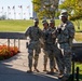 Soldiers provide a presence patrol in the National Mall