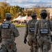 Soldiers provide a presence patrol in the National Mall