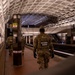 Soldiers provide a presence patrol in the National Mall