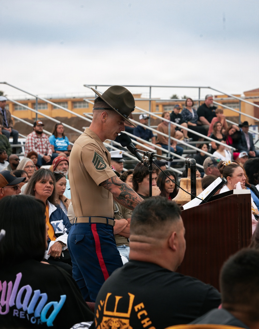 Echo Company Graduation and Morning Colors Ceremony