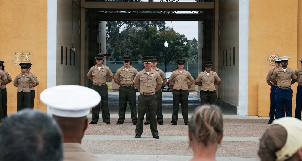 Echo Company Graduation and Morning Colors Ceremony