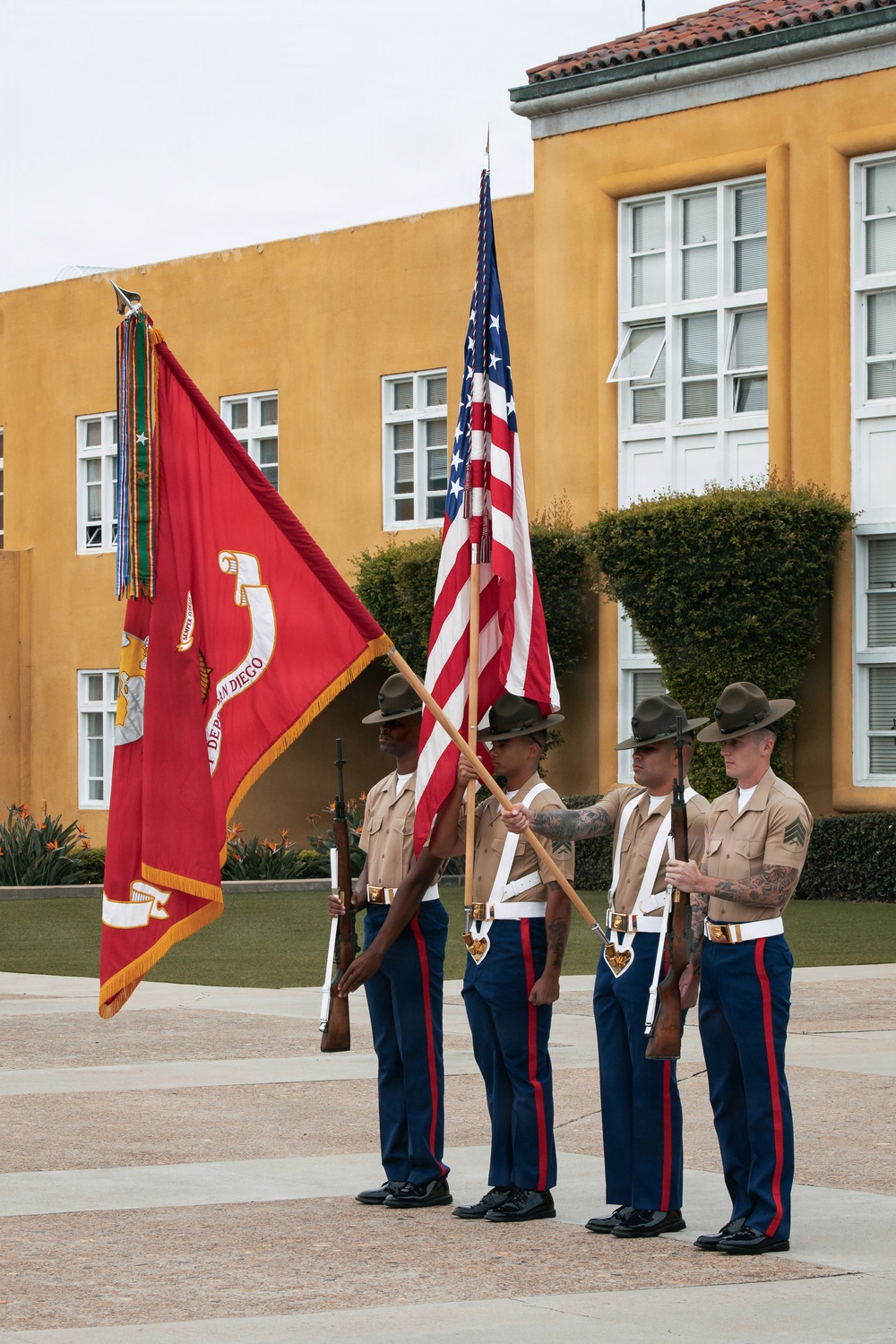 Echo Company Graduation and Morning Colors Ceremony