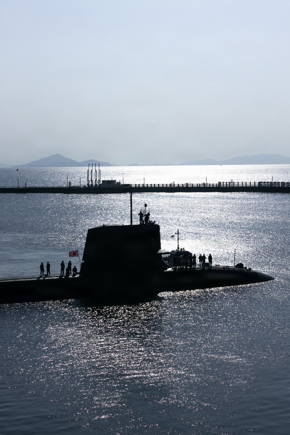 Submarine resupply: JMSDF JS Unryu visits MCAS Iwakuni
