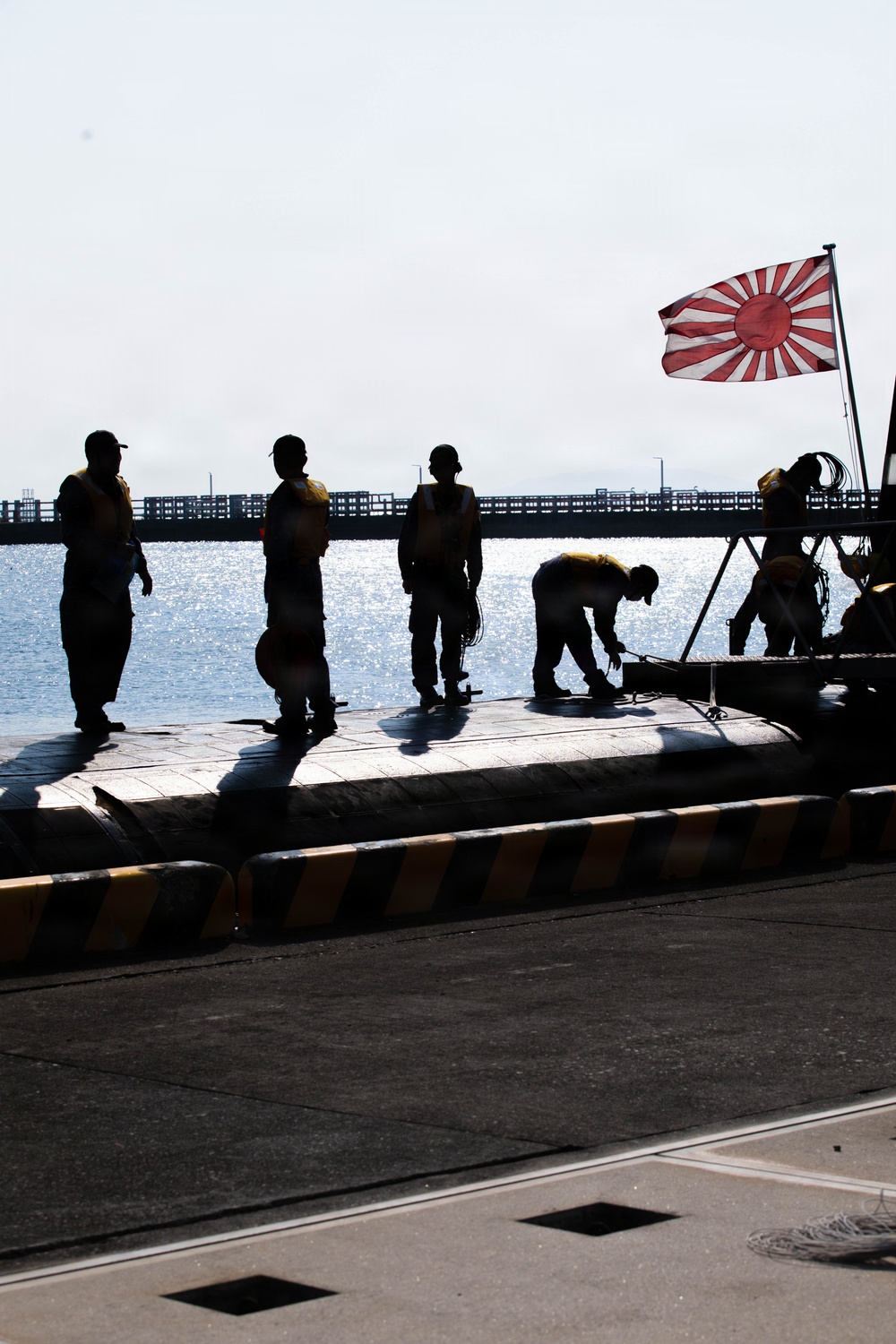 Submarine resupply: JMSDF JS Unryu visits MCAS Iwakuni
