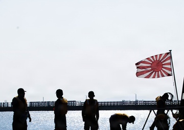 Submarine resupply: JMSDF JS Unryu visits MCAS Iwakuni