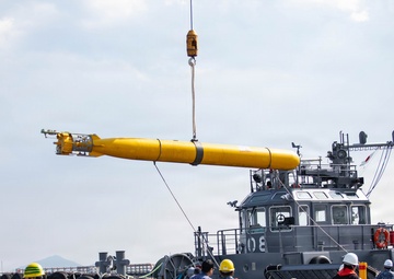 Submarine resupply: JMSDF JS Unryu visits MCAS Iwakuni