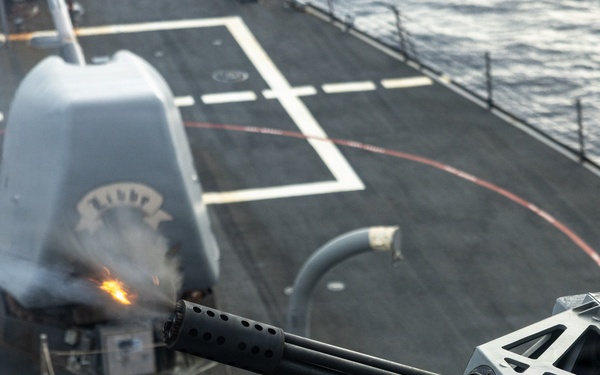 USS Mahan Conducts Liv- Fire Calibration