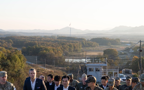 SW Hegseth, ROK MoD Visit JSA in Korean DMZ