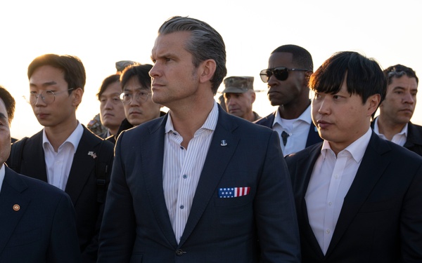 SW Hegseth, ROK MoD Visit JSA in Korean DMZ