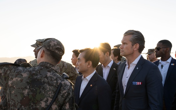 SW Hegseth, ROK MoD Visit JSA in Korean DMZ