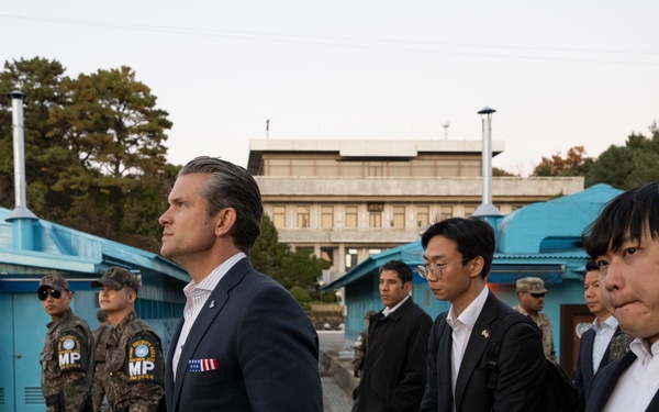 SW Hegseth, ROK MoD Visit JSA in Korean DMZ