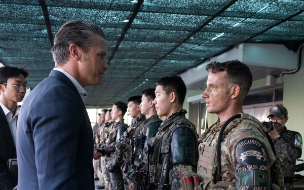 SW Hegseth, ROK MoD Visit JSA in Korean DMZ