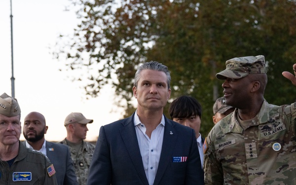 SW Hegseth, ROK MoD Visit JSA in Korean DMZ