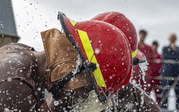USS Mahan Conducts Damage Control Training