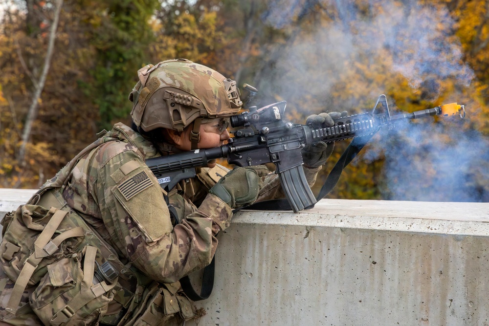 1st Infantry Division Conducts Engineer Qualification Table V at Novo Selo Training Area, Bulgaria