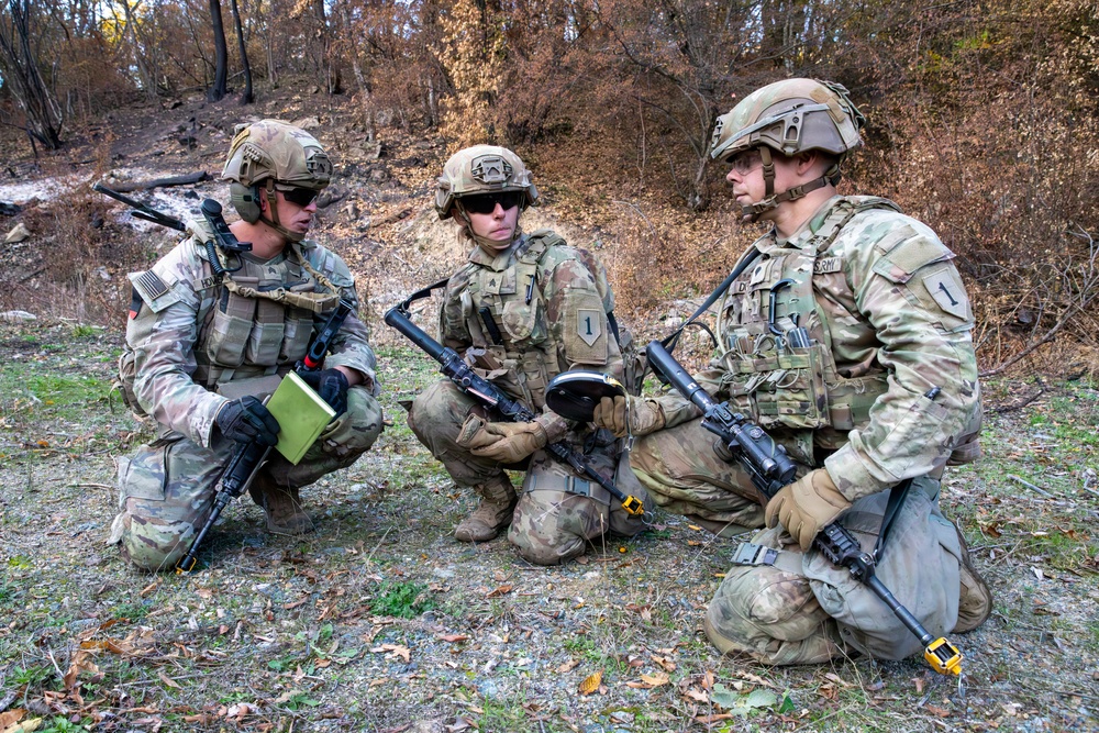 1st Infantry Division Conducts Engineer Qualification Table V at Novo Selo Training Area, Bulgaria