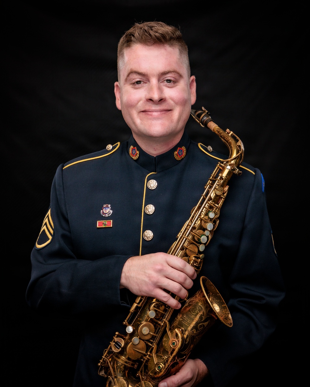 Staff Sgt. Devin Eddleman - Saxophone - US Army Field Band Personnel Headshots