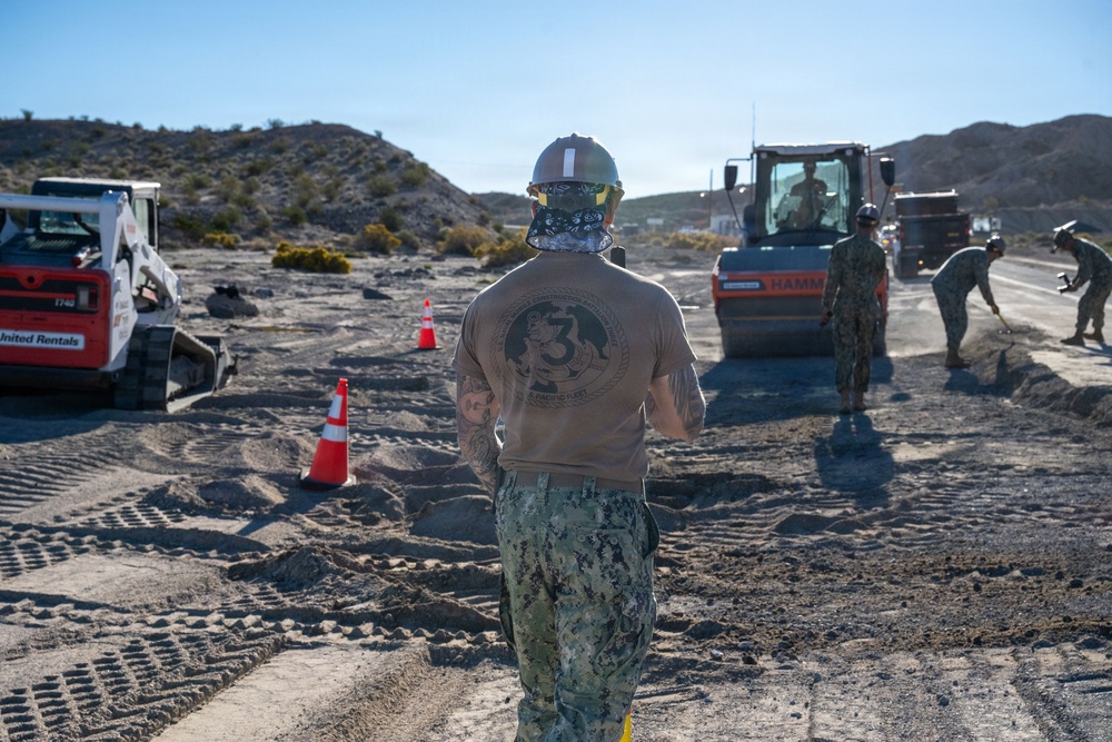 Seabees Conduct Roadwork (NMCB-3)