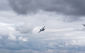 182nd Airlift Wing conducts 4-ship fini flight Nov. 1, 2025
