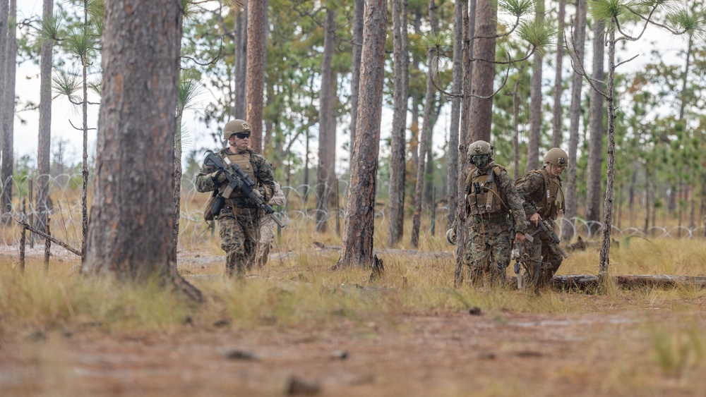 2nd  Marine Regiment MCCRE: Live Fire Attack Range