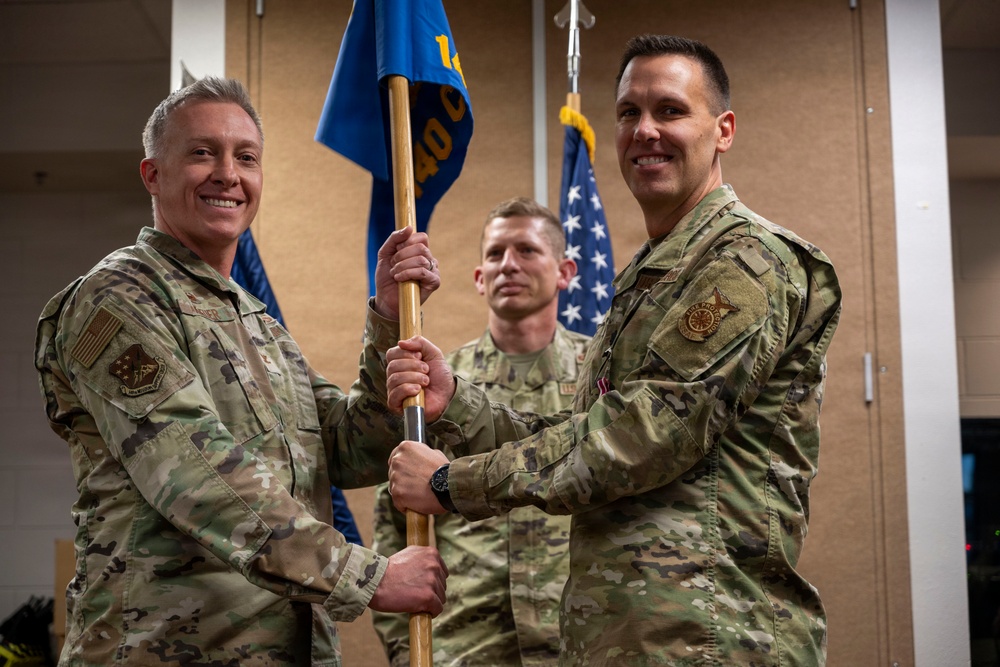 140th Civil Engineering Squadron change of command