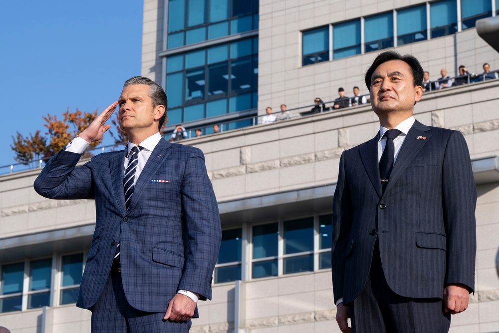 SW Hegseth Visits ROK Ministry of Defense, Camp Humphreys