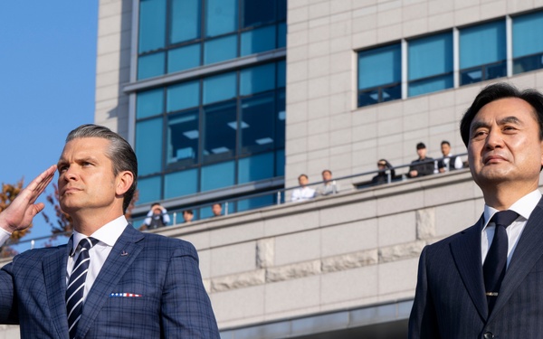 SW Hegseth Visits ROK Ministry of Defense, Camp Humphreys