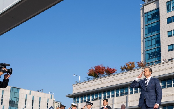 SW Hegseth Visits ROK Ministry of Defense, Camp Humphreys