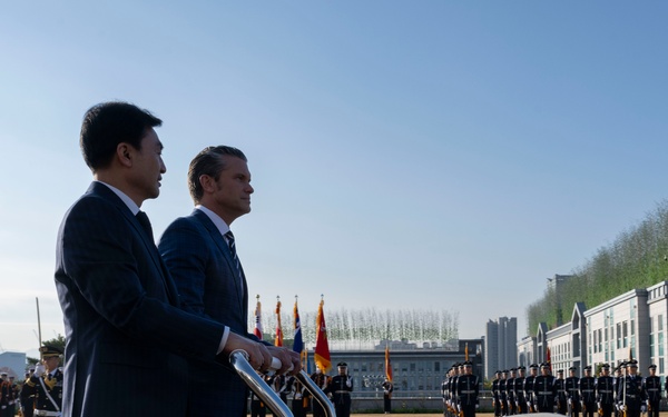 SW Hegseth Visits ROK Ministry of Defense, Camp Humphreys