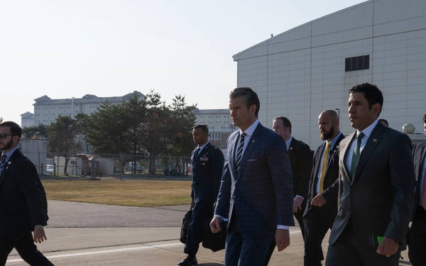 SW Hegseth Visits ROK Ministry of Defense, Camp Humphreys