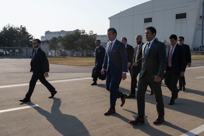 SW Hegseth Visits ROK Ministry of Defense, Camp Humphreys