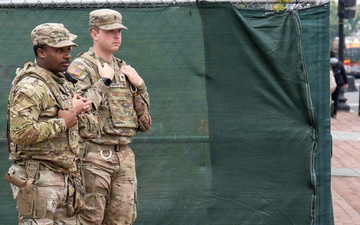 Soldiers provide a presence patrol in Georgetown