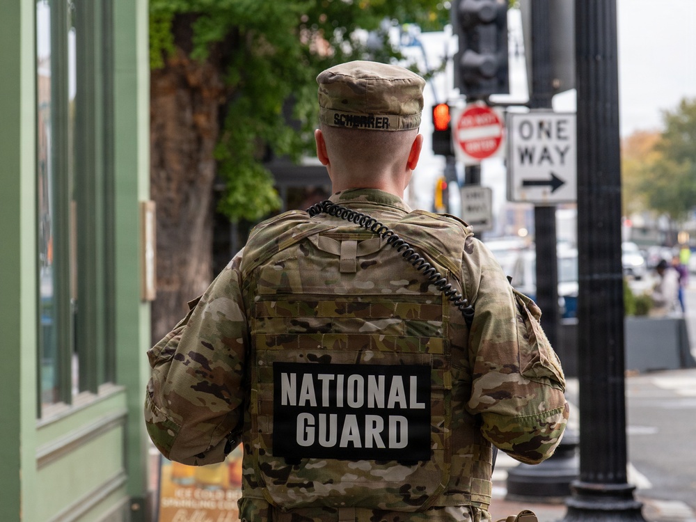 Soldiers provide a presence patrol in Georgetown