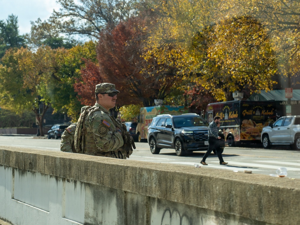 Soldiers provide a presence patrol in Georgetown