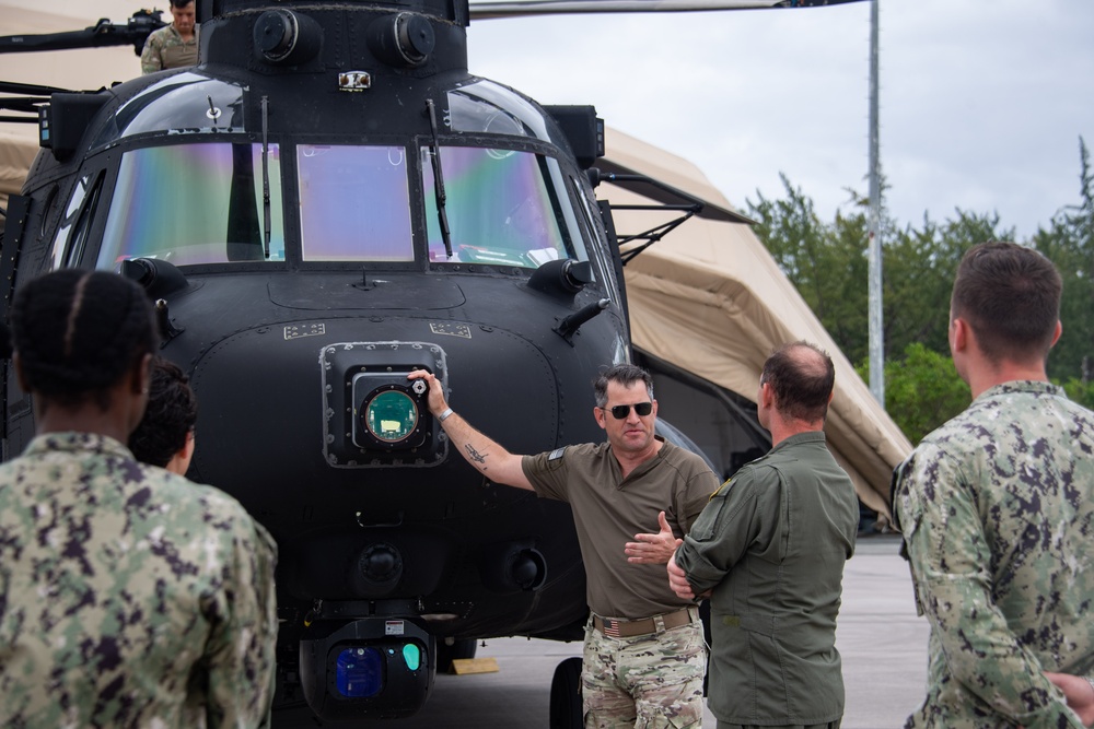 160th SOAR conducts a morale flight for service members stationed in Diego Garcia