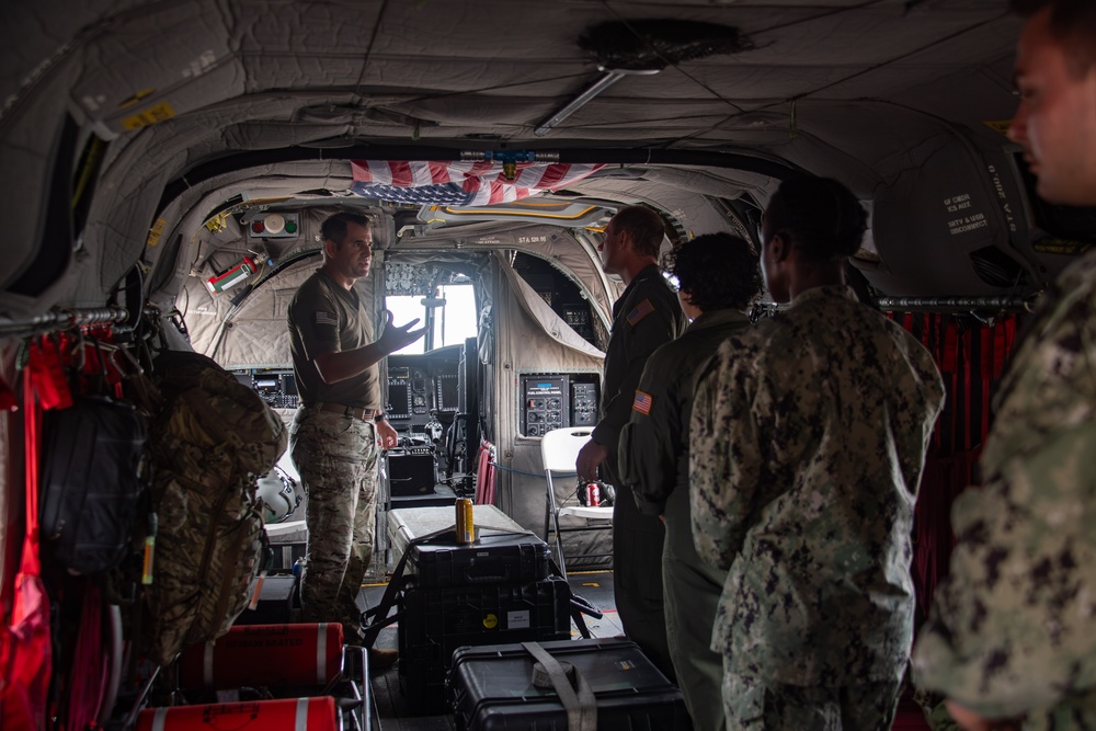 160th SOAR conducts a morale flight for service members stationed in Diego Garcia