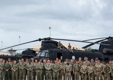 160th SOAR conducts a morale flight for service members stationed in Diego Garcia