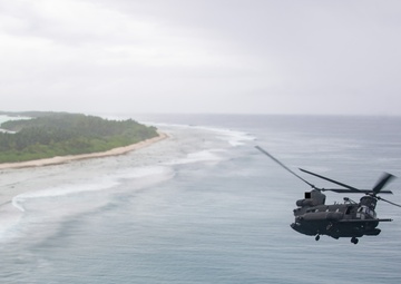 160th SOAR conducts a morale flight for service members stationed in Diego Garcia