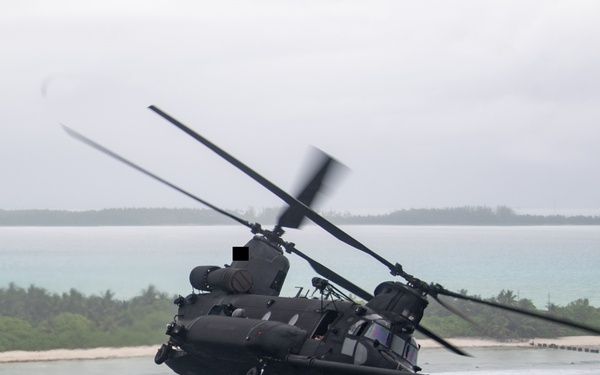 160th SOAR conducts a morale flight for service members stationed in Diego Garcia