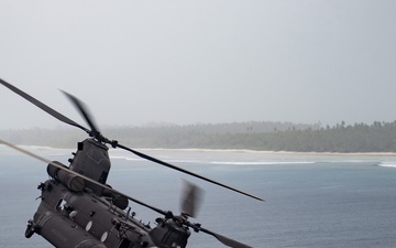 160th SOAR conducts a morale flight for service members stationed in Diego Garcia