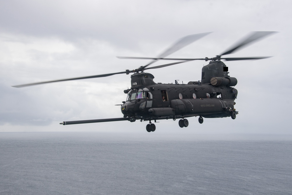 160th SOAR conducts a morale flight for service members stationed in Diego Garcia