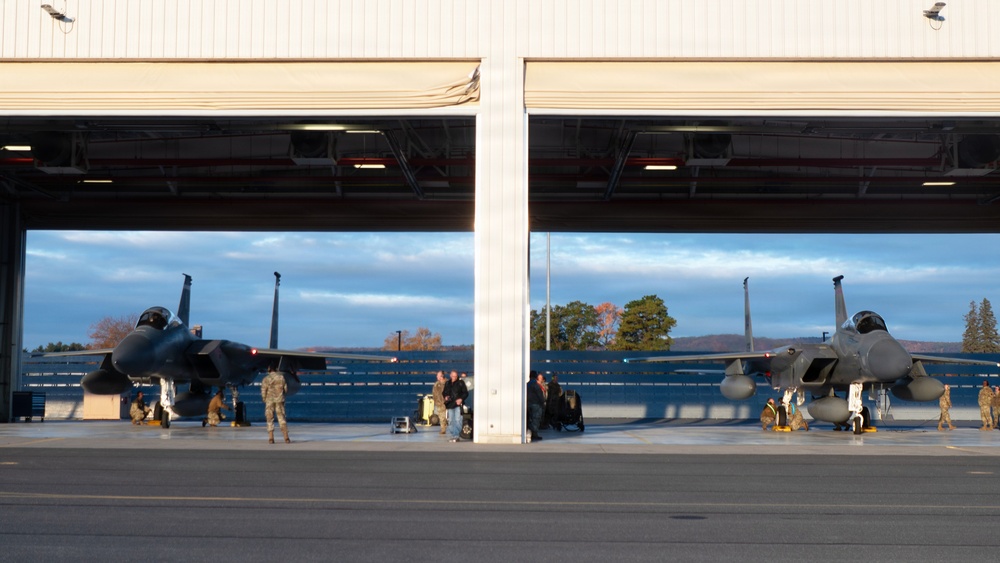 A tearful farewell to the last trio of Eagles at the 104th Fighter Wing