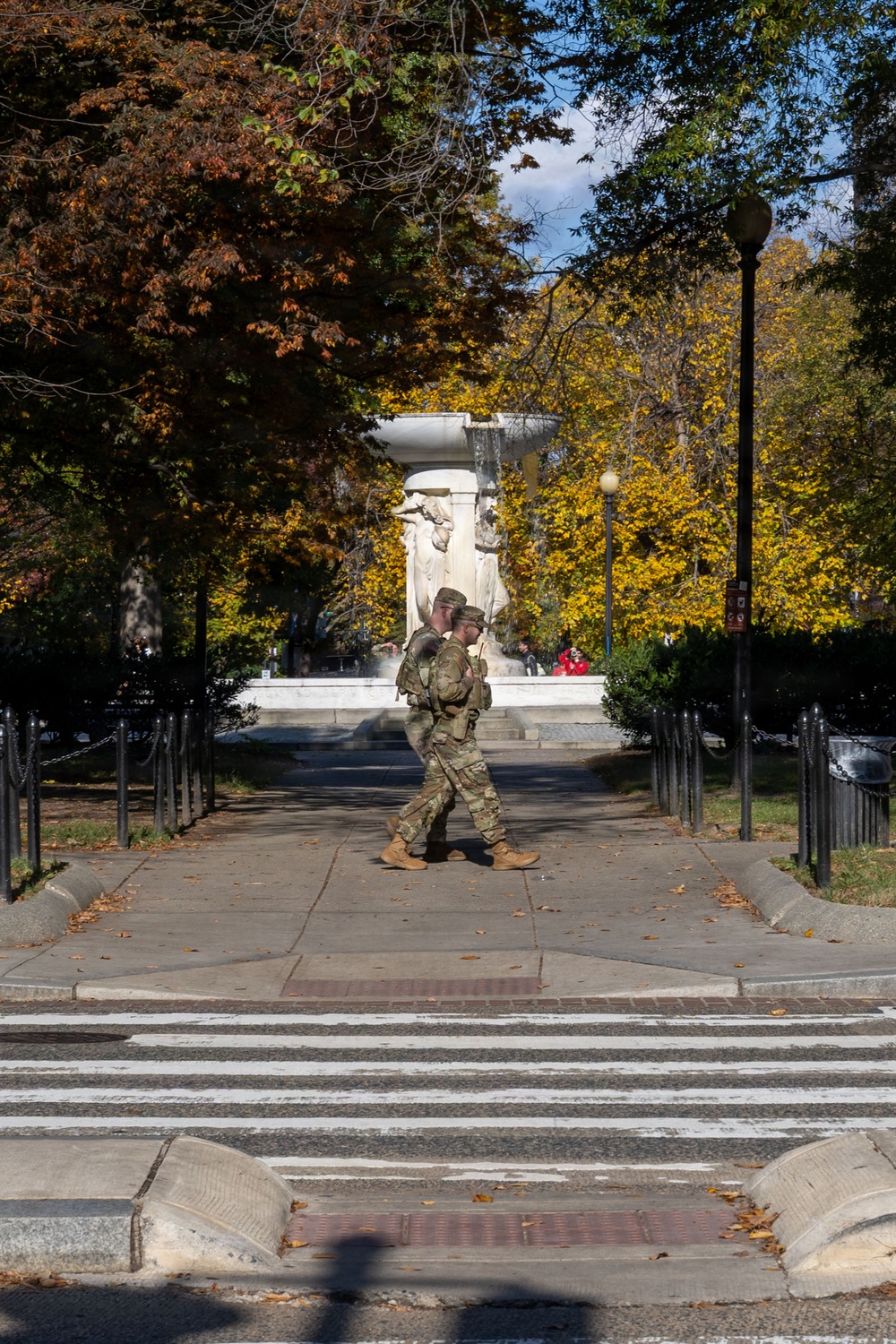 W.Va. National Guard patrol Dupont Circle in Washington D.C.
