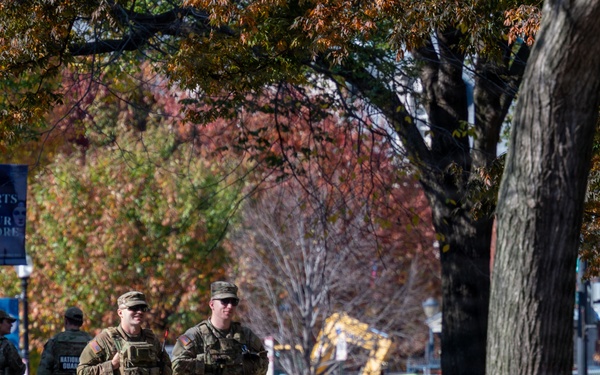 W.Va. National Guard patrol Dupont Circle in Washington D.C.