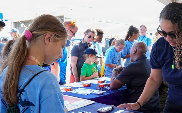 Navy and Marine Corps Force Health Protection Command and Navy Environmental and Preventive Medicine Unit TWO Staff Engage Future Innovators at Naval Air Station Oceana Airshow Science, Technology, Engineering, and Mathematics Event
